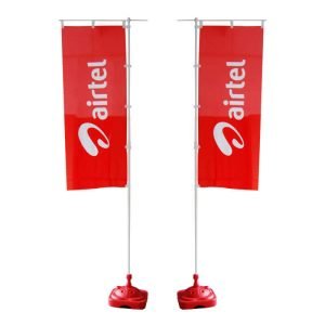 Double Sided Rectangle Flags