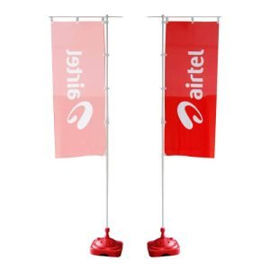 Single Sided Rectangle Flags