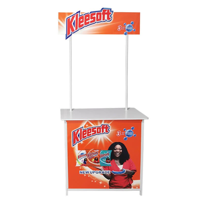 portable promotional counter table
